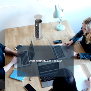 Khóa thiết kế mới dọc nhà bếp Pop Up ổ cắm tháp cửa hàng với USB 5V 2.1A sạc IP44 đánh giá 16A cho nhà bếp sử dụng - Product Image 5