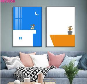Baby Bed Room Crystal Porcelain Animal Wall Art Kids Living Room Decoration Painting - Product Image 5