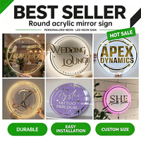 Miroir LED rond doré floral chauffant à alimentation USB, effet infini, personnalisable, idéal pour la maison et les salons de beauté, à suspendre au mur - Vente chaude