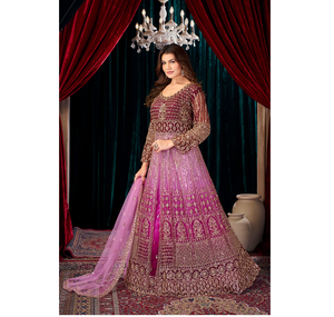 Robe Anarkali Indo-Occidentale pour Femme, Tissu en Voile Doux avec Broderies Perlées, Élégante pour Fiançailles, Sangeet et Soirées, Tenue Ethnique - Product Image 4
