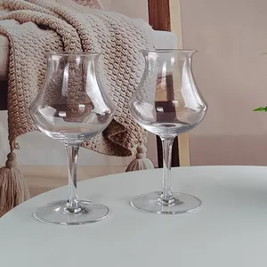 Оптовая продажа, винтажные бокалы для вина ручной работы из солода