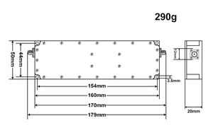 เครื่องขยายสัญญาณ RF กำลังสูง 30W 4900-6000MHz โมดูล PA แบนด์กว้างกำลังสูง พร้อมขั้วต่อ RFIN RFOUT - Product Image 6