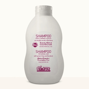 Champú Orgánico Argital 500ml para Cabello Normal o Seco, Fórmula Líquida con Arcilla Verde e Ingredientes de Bardana - Product Image 1