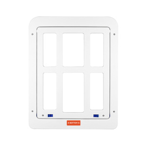 Puertas para Mascotas de Plástico Rectangulares con Doble Cierre Automático para Perros, Estilo Moderno para Interiores - Product Image 3