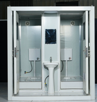 YONGHONG Maison Conteneur Mobile Moderne Portable d'Extérieur en Panneaux Sandwich d'Acier Respirants avec Toilettes, Garantie 1 An, Projet Complet