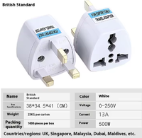 Adaptateur de voyage multi-pays avec certification CE RoHS, adapté à l'utilisation en voyage international