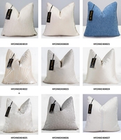 Housse de coussin décorative personnalisable de luxe en jacquard argenté, doré et noir pour la maison, les fournisseurs, les canapés et les hôtels