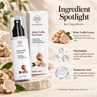 Tonique Visage Éclaircissant, Hydratant, Lissant et Unifiant le Teint à la Truffe Blanche Fermentée, Oligopeptide, Acide Hyaluronique et Niacinamide