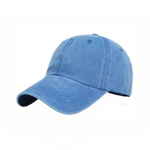 Casquette de baseball décontractée en jean délavé pour activités de plein air, casquette de sport pour adulte, casquettes de baseball personnalisées avec logo et couleurs assorties - Product Image 1
