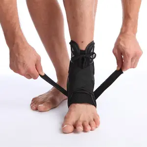 系带压缩脚踝支架支撑支架，带稳定带，防止脚踝扭伤并从脚踝扭伤中恢复