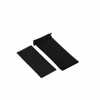 Étui à lunettes en cuir personnalisable avec logo, pochette de rangement noire pour lunettes