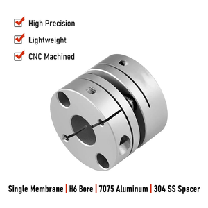 Acoplamientos de eje flexible de doble diafragma sin holgura con abrazadera dividida <span class=keywords><strong>Rial</strong></span> para equipos de automatización y husillos de bolas - Product Image 5
