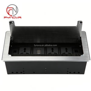 Prise de courant de bureau pop-up populaire prise de table rabattable pour table de conférence prise de courant de bureau coulissante avec télécommande USB RJ45 - Product Image 5