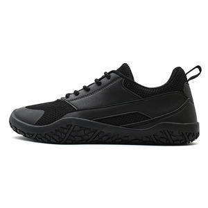 Geniş ayak kutusu yalınayak Sneakers yetişkin erkekler çapraz eğitmen sıfır damla taban rahat Minimalist yürüyüş örgü tarzı Sumo Squat ayakkabı - Product Image 5