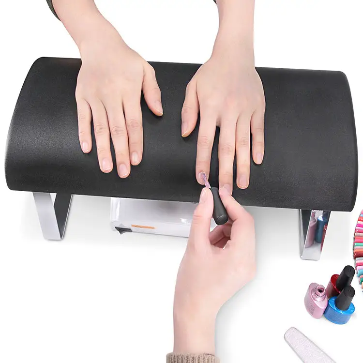 Стол для ногтей, Подушка для ногтей, подушка, держатель для ног с устойчивыми ногами, оборудование для маникюра и педикюра, маникюра и дизайна ногтей