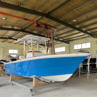 Bateau en fibre de verre, yacht de luxe, fond en V profond, 24 pieds, bateau de mer, à vendre