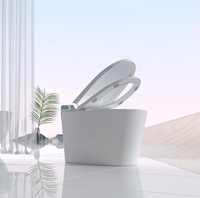 Bidet intelligent à poser au sol, siège chauffant en céramique électrique, télécommande incluse, garantie de 3 ans