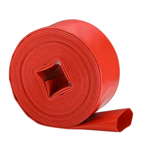 Agricultural high pressure discharge 4 6 inch pvc lay flat hose belt flexible pipe drip irrigation layflat hose