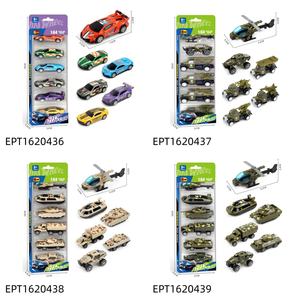 EPT 1:64 Schaal Mini Metalen Speelgoedauto's, 6-Pack Diverse Raceautomodellen, Duw & Rijd Metalen Voertuigen voor Spel & Collectie - Product Image 4