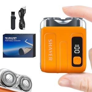 0728 เครื่องโกนหนวดไร้สายแบบมอเตอร์ความเร็วสูง ขายดี พร้อมจอ LCD แสดงผล ใช้งานได้นาน 60 นาที พกพาสะดวก - Product Image 3
