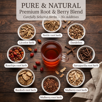 Teh Detoks Herbal Alami Iron Hammer Tea untuk Pembersihan Dalam, Meningkatkan Metabolisme, Campuran Herbal dalam Sachet