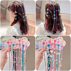Perruque de tresse sale et fraîche colorée pour enfants nouvelles filles exécutant un clip de griffe de trompette de danse de rue - Product Image 3