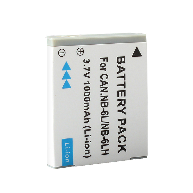Rechargeable 3.7V Li-ion Battery NB-6LH NB-6L NB6L 1000mAh for Canon PowerShot S90 SD770 D10 IXUS 85IS Digital Batteries