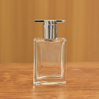 Flacon de parfum à visser 50 ml en verre, atomiseur pressurisé de luxe vide, MOQ par pièce