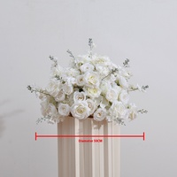 Bunga Sutra Mawar Hydrangea Simulasi Klasik, Sentuhan Alami, Tahan Lama, Geometris, untuk Lilin, Natal, Paskah