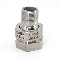 Raccord universel sphérique réglable en acier inoxydable 304, raccord de buse pivotante ZSPJ pour système d'extinction d'incendie et de refroidissement