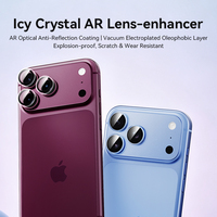 Protecteur d'objectif en verre trempé 9H AR pour 18 Pro/Pro Max, film anti-rayures et anti-traces de doigts pour objectif d'appareil photo