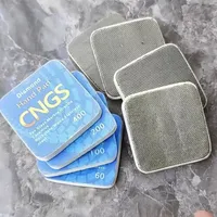 4 Buah Bantalan Pemoles Tangan Berlian Persegi 65X65Mm Blok Gerinda Fleksibel Model ZMX-MJ7715 untuk Kaca Marmer Batu Granit Keramik