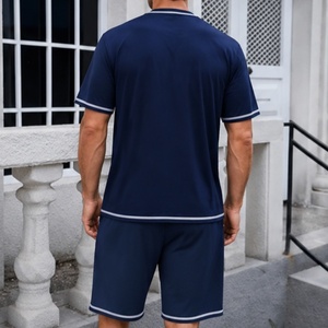 <span class=keywords><strong>Pigiama</strong></span> Estivo da <span class=keywords><strong>Uomo</strong></span> alla Moda, Set Due Pezzi <span class=keywords><strong>con</strong></span> T-shirt Stampata e Pantaloncini, Abbigliamento Sportivo Casual Ecologico, <span class=keywords><strong>Pigiama</strong></span> Maschile in Modal ad Asciugatura Rapida - Product Image 3