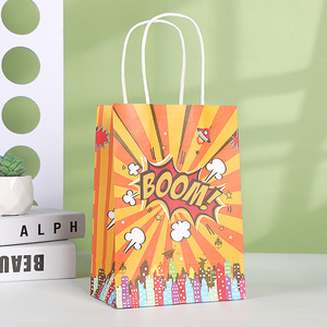 24PCS Hero <span class=keywords><strong>Action</strong></span> Sign Gâteau Cadeau Sacs de faveur Snack Goody Sacs en papier pour enfants Dessins animés Hero Thème Cadeau d'anniversaire Donner Fête - Product Image 5