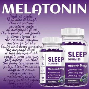 Gomitas <span class=keywords><strong>para</strong></span> Dormir Dreamy Sleep, 5 mg de Melatonina, Vitamina D, Magnesio, Extracto de Bálsamo de Limón, Suplemento Nutricional <span class=keywords><strong>para</strong></span> un Sueño Reparador - Product Image 3