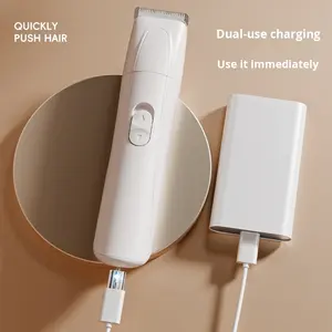 पालतू जानवरों के लिए नई प्लास्टिक बैटरी पावर 3-इन-1 इलेक्ट्रिक क्लिपर पालतू जानवर शेवर पालतू सौंदर्य उत्पाद - Product Image 2