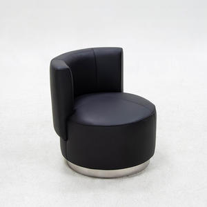 เก้าอี้หมุนสไตล์มินิมอลอิตาลี DAIRO โครงเหล็กกล้าไร้สนิม เก้าอี้นั่งเล่นแบบหมุนได้ |   โซฟาห้องนอนดีไซน์หรูหราสำหรับวิลล่า - Product Image 1