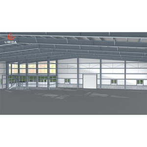 Vật liệu prefab tòa nhà nhà tiền chế nhà thép cấu trúc nhà kho prefab kho hội thảo kim loại xây dựng - Product Image 4