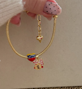 Pulsera con Colgante de Venezuela, Cadena de Cobre con Eslabones, Joyería con Mapas de Venezuela para Hombre y Mujer, Regalo - Product Image 6