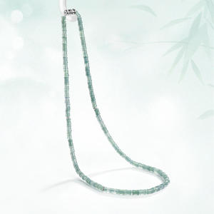 หยกธรรมชาติสีน้ำเงินหยกน้ำเงินทรงไม้ไผ่ สร้อยข้อมือเงินแท้ S925 เครื่องประดับผู้หญิง ดีไซน์ดั้งเดิม พร้อมใบรับรอง D214 - Product Image 3
