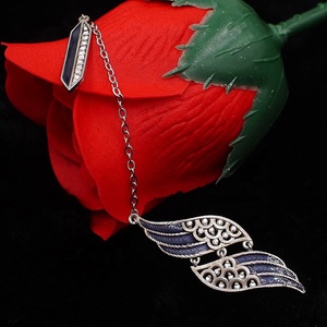Nouveaux bijoux fins élégant luxe 925 argent Sterling émail glacé Zircon rouge grue couronnée <span class=keywords><strong>Grus</strong></span> gland boucles d'oreilles goutte - Product Image 3