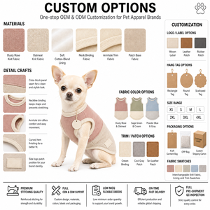 Camiseta sin mangas para perro con bloques de color en dos tonos, etiqueta en blanco, ropa para mascotas OEM, chaleco suave de algodón. - Product Image 2