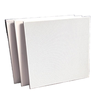 Azulejo de techo de Aluminio perforado blanco 60*60 reducción de ruido falso techo suspendido diseño moderno Fácil instalación impermeable