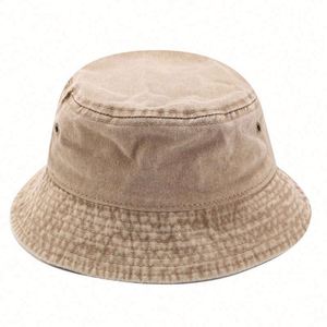 Stone Washed White Cotton Bucket <b>Cap</b> Bucket Hat Camo Hot Sale <b>Plain</b> Custom Made Bucket Hat High Quality but Low Price Character - Product Image 4
