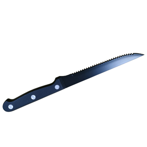 DFU224 Cuchillo para carne serrado de acero inoxidable de 4.5 pulgadas con mango de plástico y triple remache, de espiga completa, ¡Gran oferta! - Product Image 2