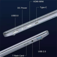 Nuevo Diseño de Portátil con Pantalla Dual de 15.6+7 Pulgadas, Interfaz Enriquecida, Portátil Empresarial para Oficina