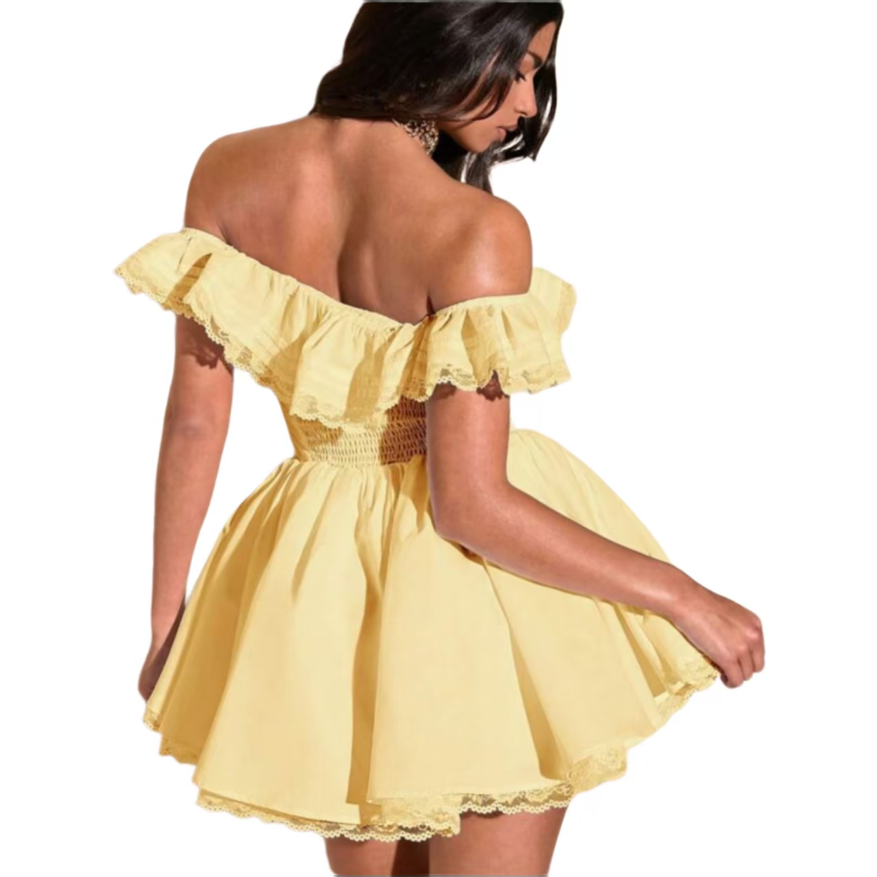 Corset Yellow Dress - 2025 Mini Bodycon Party Style