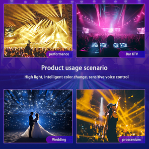 <strong>Mini</strong> 2 Layer Gobo <strong>LED</strong> Butterfly Light IP65 Moving Head <strong>Lamp</strong> RGBW Emitting Color for Wedding Parties KTV Bars Club DJ Lighting - Product Image 5
