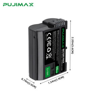<span class=keywords><strong>Chargeur</strong></span> rapide double fente PUJIMAX avec 2 batteries EN-EL15 pour appareils photo <span class=keywords><strong>Nikon</strong></span> D500 D610 <span class=keywords><strong>D750</strong></span> D800 D810 D850 D7000 D7100 D7500 - Product Image 5