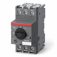 Démarreur manuel de moteur MS132-32, 32A, 3 pôles, 660V, protection thermique magnétique contre les surcharges, les courts-circuits et les pannes de phase, rail DIN